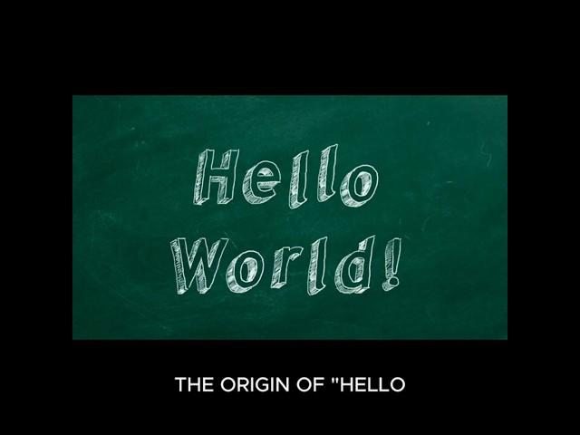 The Iconic Story of 'Hello, World!' in Coding #shorts #ytshorts #programming #coding