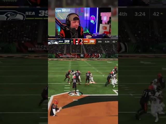 I switched to a run play at the last second...down by 3 in the 4th quarter #SHORTS