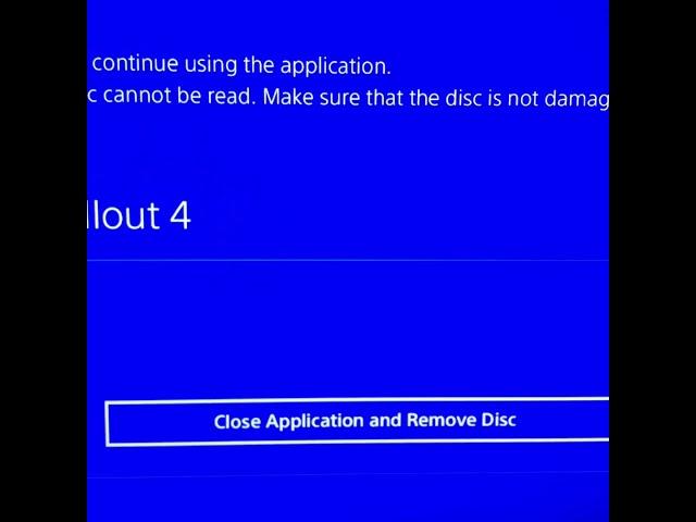 Ps4 close application and remove disc problem solved