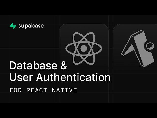 React Native Database & User Authentication