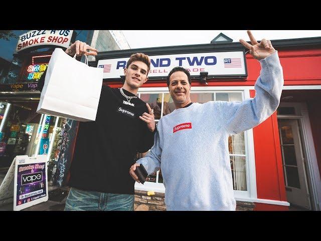 Buying Supreme Box Logos with My Dad!