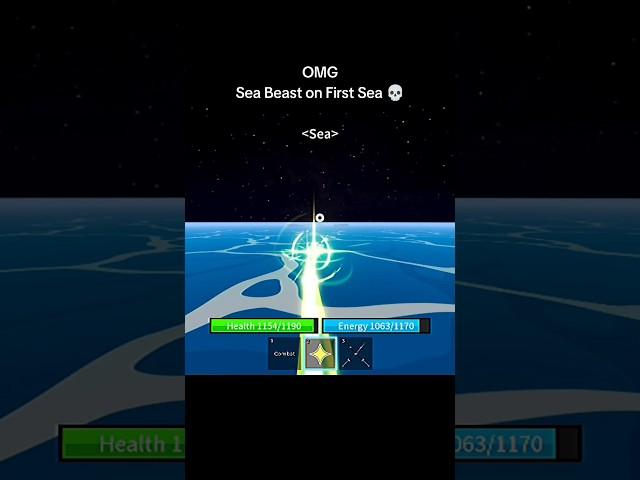 OMG Sea Beast on First Sea  #bloxfruit #roblox #bloxfruits