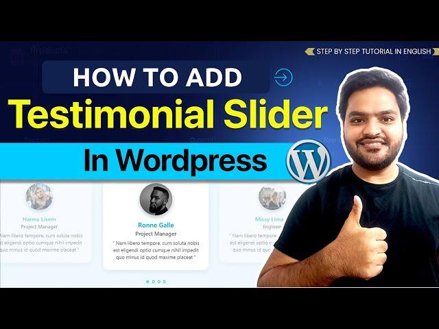 How to Add Testimonial Slider in WordPress Website: Step by Step Tutorial (Quick & Easy)