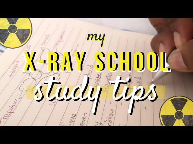 how I studied in x-ray school ~radiographic imaging & x-ray physics exams~ || Ask The Rad Tech