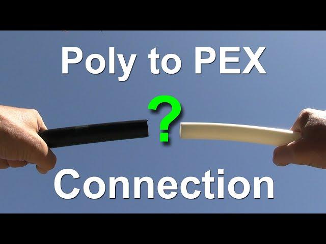 How to connect poly and PEX pipe/tubing together | Garage to Apartment Conversion | Episode 14