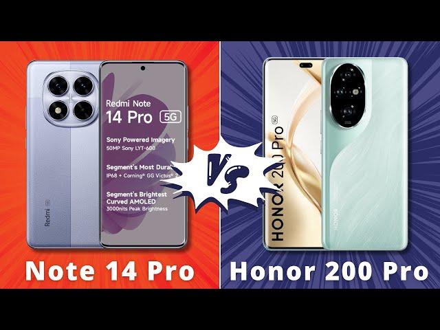 Redmi Note 14 Pro Vs Honor 200 Pro 5G Which 5G Phone Rei