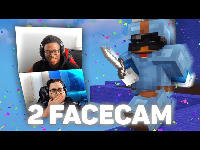 Mezz'Ora Di BedWars in DOPPIA Facecam con MrDomi