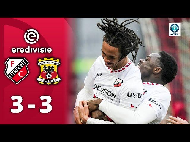 Rot nach 9 Minuten! Utrecht holt sich den Punkt in wilder Achterbahnfahrt | FC Utrecht - GAE