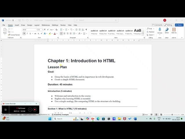 HTML BASICS CHAPTER 1 || Robotics Lab Training || JITVNS #htmlbasics #htmltutorial #htmlcss2024