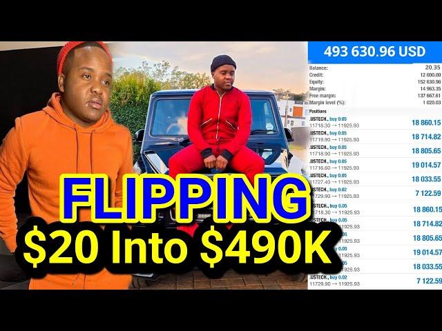 Turning $20 into $490K in Only 7 Forex Trades Live | Dj Coach (Nasdaq Strategy)