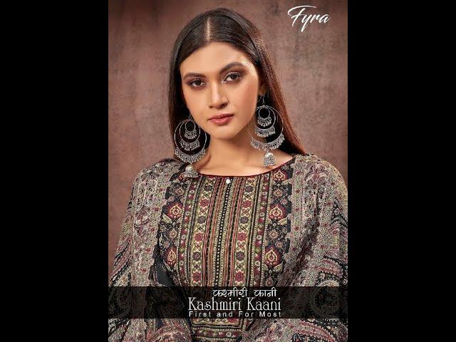 ALOK SUIT FYRA KASHMIRI KAANI | WHOLESALE PASHMINA SUITS | DRESS MATERIAL CATALOG #onlineshopping