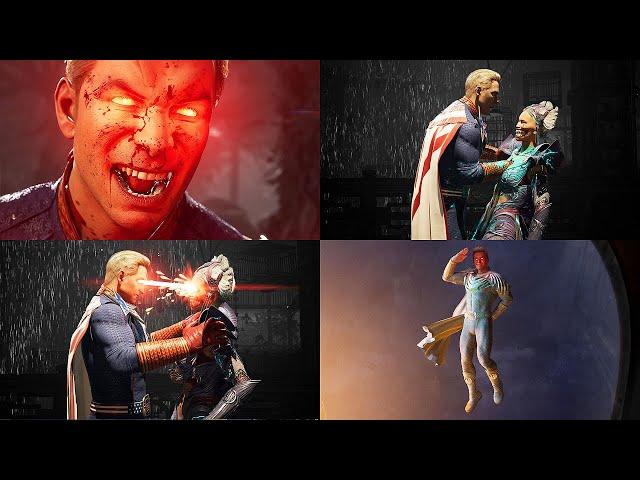 Mortal Kombat 1 - All Homelander Fatalities & Brutalities @ 4K 60ᶠᵖˢ 