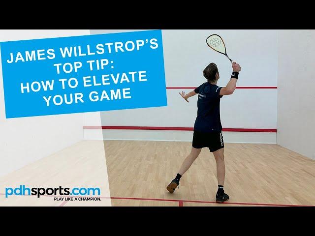 James Willstrop's tip for improving your squash filmed with pdhsports.com