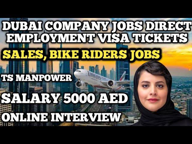 DUBAI BIKE RIDERS JOBS DIRECT EMPLOYMENT VISA | UAE REAL ESTATE COMPANY SALES JOBS | SAUDI JOBS 2024