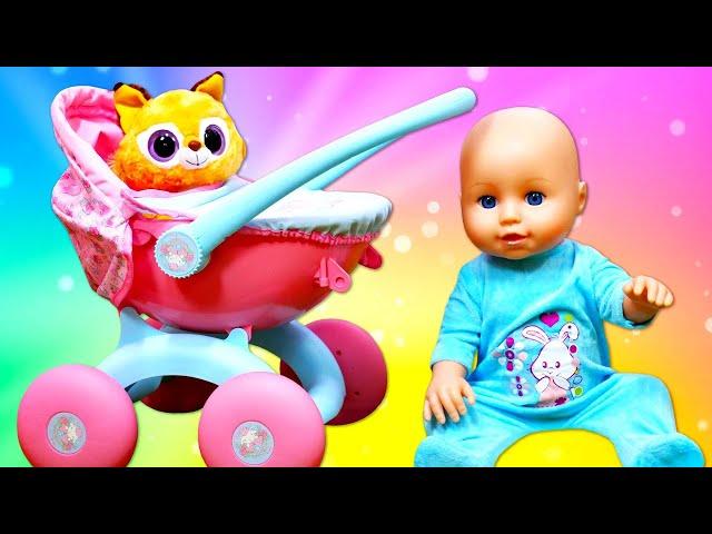 A NEW Stroller for Baby Annabell Doll. Baby Dolls' Accessories. Baby doll videos for kids.