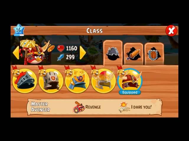 Angry Birds Epic Red Bird Master Class Skill List