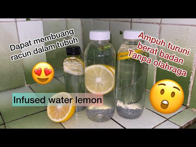 Minuman diet ampuh tanpa olahraga #infusedwater #infusedwaterlemon #minumansehat #minumandietsehat