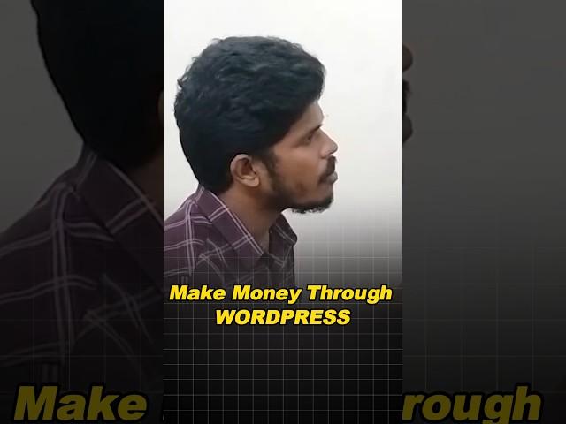 Make Money with WordPress  (Part-1) (Tamil) | earn money by wordpress