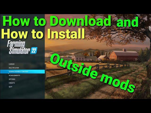 How to download and install mods from Mod hub us fs22 for Farming Simulator 22 for in game use