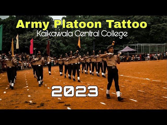 Kaikawala central college 2023 Sports Meet Platoon Tattoo #cadet #matale #ncc #plato