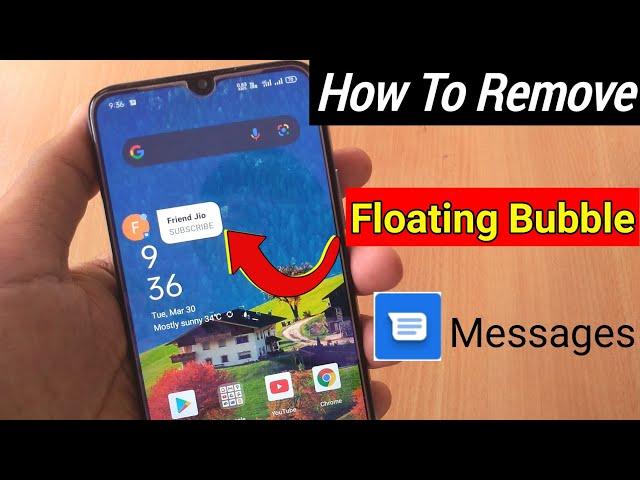 How to Remove floating Message | How to remove Bubble message notification