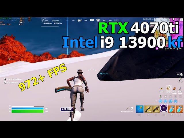 RTX 4070 ti + Intel i9 13900KF Fortnite Chapter 4 | Arena | Performance Mode