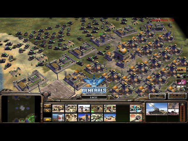 Command & Conquer Generals Zero Hour - Gla Toxin 1 vs 7 Hard Gameplay ( Can I Have Some Shoes )