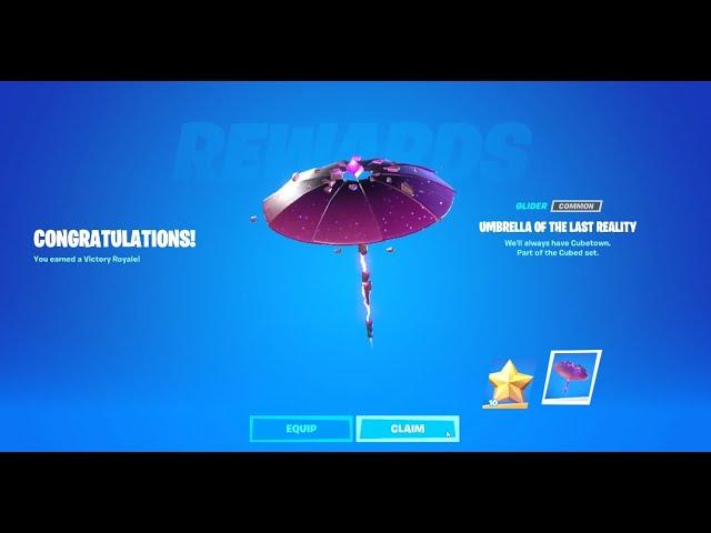 Umbrella of the Last Reality Fortnite Season 8 Victory Royale