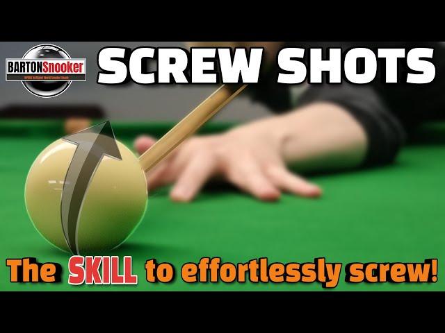 Snooker Screw Shots | All The Best Tips