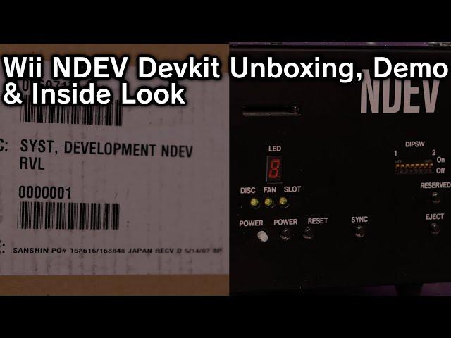 Wii NDEV Devkit Unboxing, Demo & Inside Look