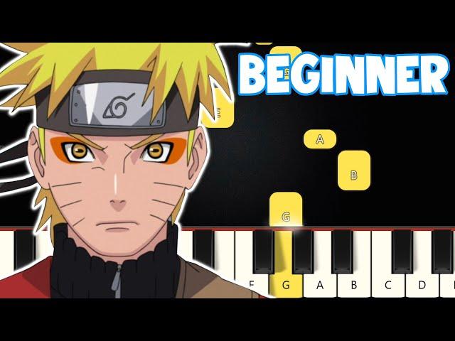 Blue Bird - Naruto | Beginner Piano Tutorial | Easy Piano