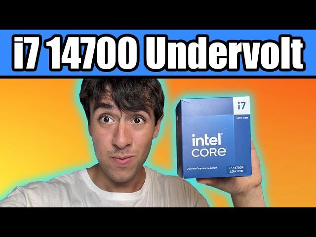 Undervolt your i7 14700 & 14700F for more FPS and Lower Temperature!