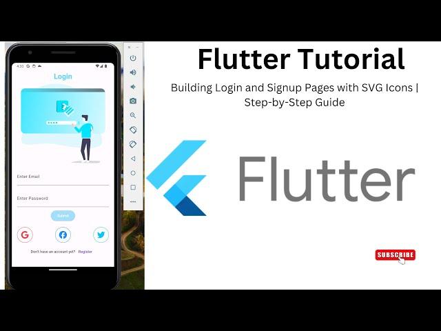 Flutter Tutorial: Building Login and Signup Pages with SVG Icons | Step-by-Step Guide