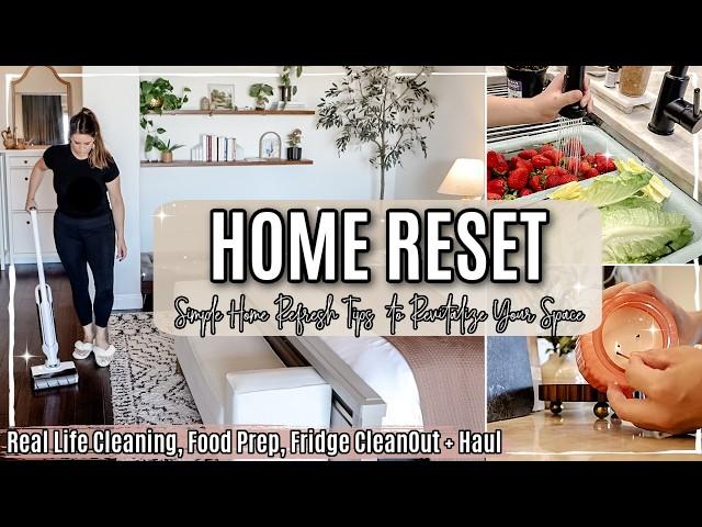 HOME RESET 2024 | REAL LIFE CLEANING, FOOD PREP + HOMEMAKING MOTIVATION