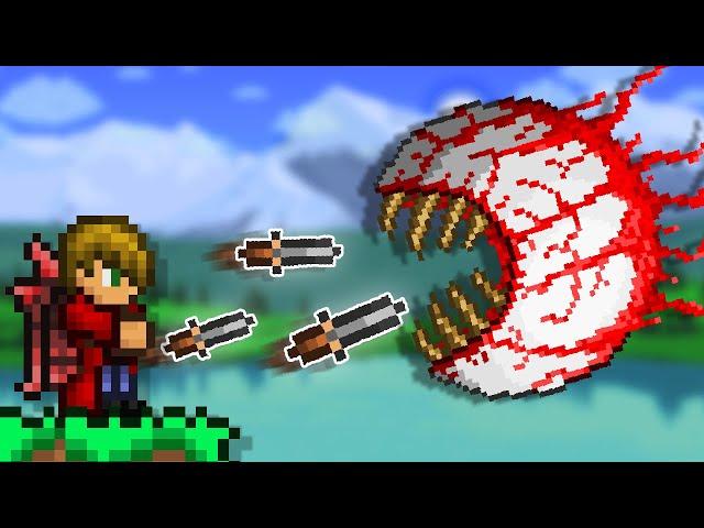 Can I Beat Terraria With KNIFE WEAPONS ONLY?