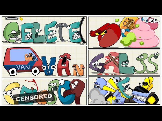 Alphabet Lore PARODY ALL COMPILATION / Alphabet Lore animation @Mike Salcedo