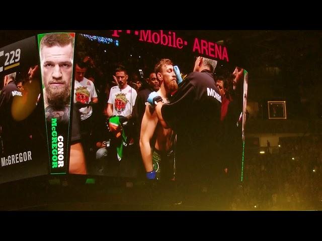 UFC 229 Conor McGregor Entrance vs Khabib Nurmagomedov Las Vegas October 6, 2018