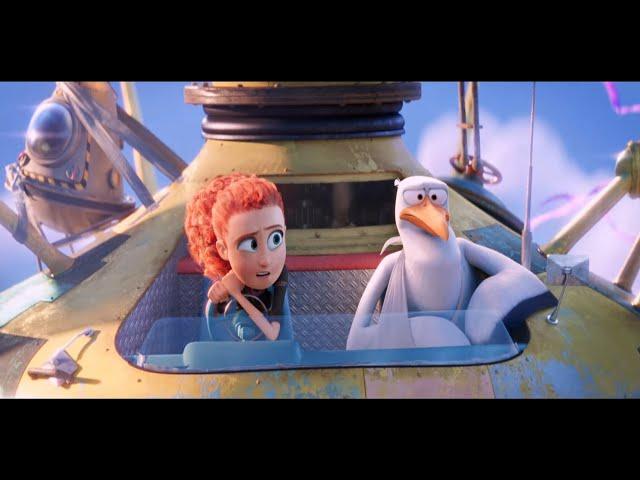 Storks - flying then crash landing
