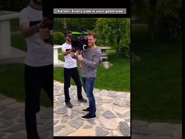 “Hande Erçel poses, Kerem Bürsin films — and the tension is real.”#keşfet #handeerçel #hanker