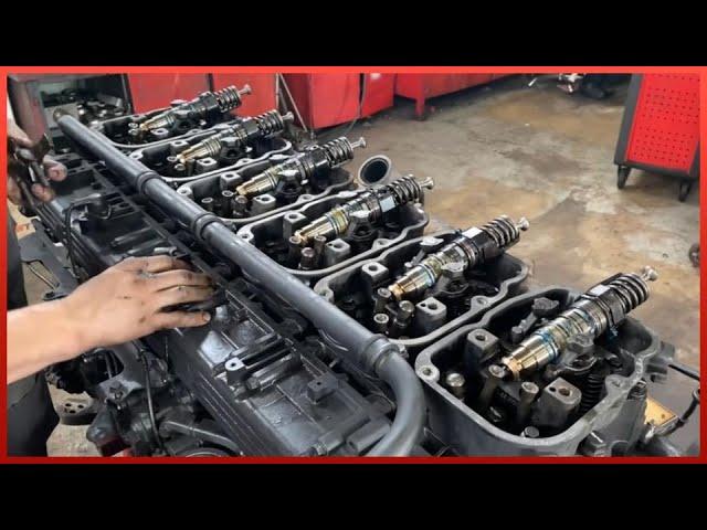 Assembly of Massive Scania Truck Engine and Start Test| Start to Finish @trucks_channel_razborgruz