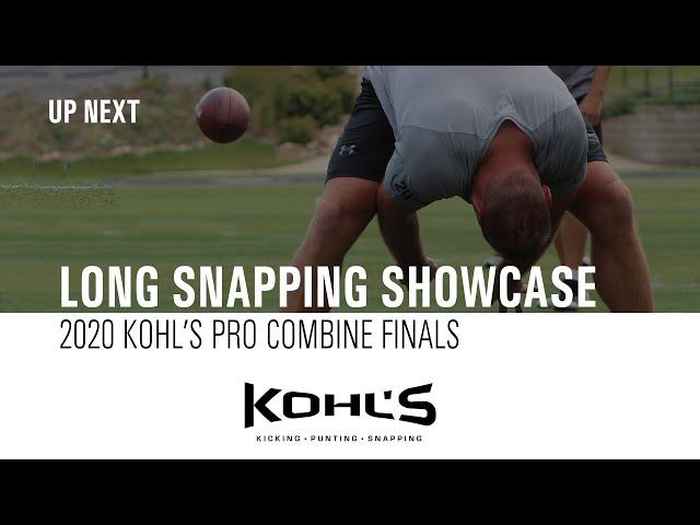 2020 Pro Combine | Long Snapping Showcase | Kohl's Snapping Camps