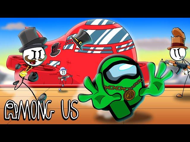 Among Us: The Airship ESCAPE! (Among Us Animation)