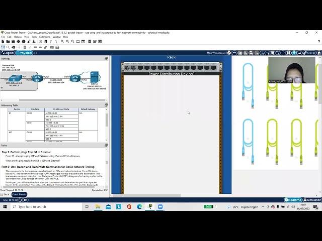 13.3.2 Packet Tracer – Use Ping and Traceroute to Test Network Connectivity