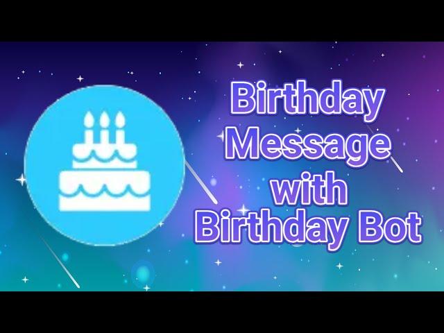 Birthday Message with Birthday Bot | Discord Tutorial