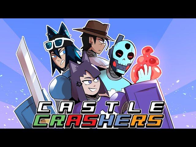 a chaotic playthrough of Castle Crashers (ft. woops and the boiz)