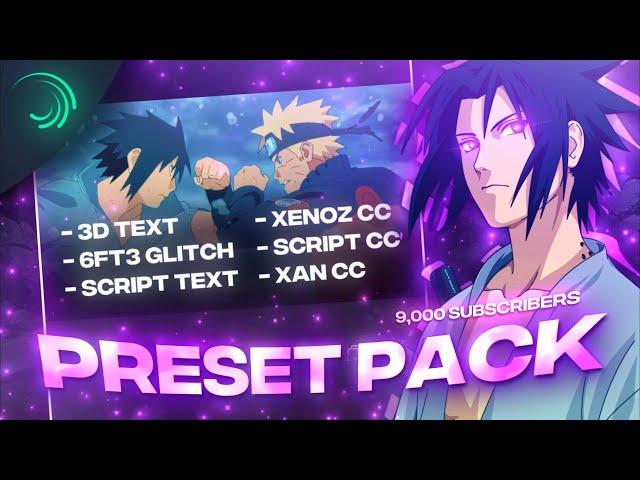 The BEST Alight Motion PRESET PACK! (9K VFX PACK) [Xenoz, Script, Neptun, 6ft3, Xan] XML & Link 