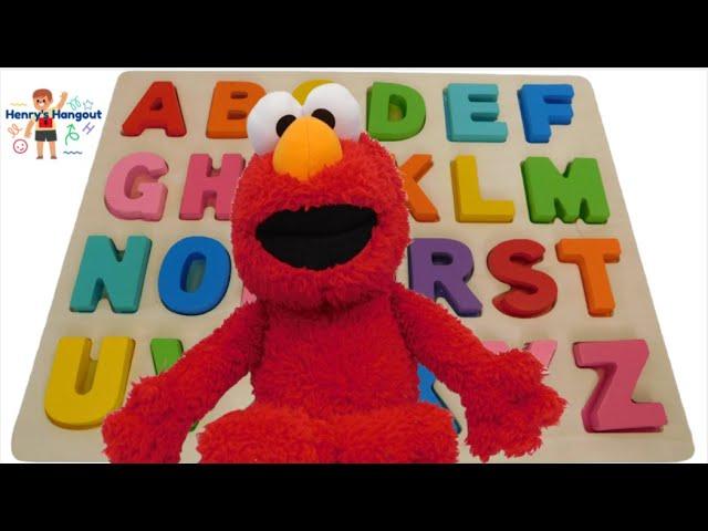 Elmo's ABCs, Learn the Alphabet, ABC Puzzle, Kindergarten Letters,  Preschool ABC & Color Video