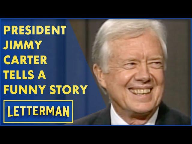 Jimmy Carter Tells Dave A Funny Story | Letterman