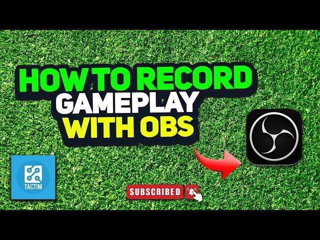 How to record gameplay with obs 2024