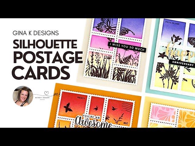 Gina K Designs Silhouette Postage Cards: Shopping My Stash!